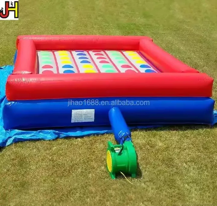 custom inflatable twister board game interactive inflatable twister mattress bed
