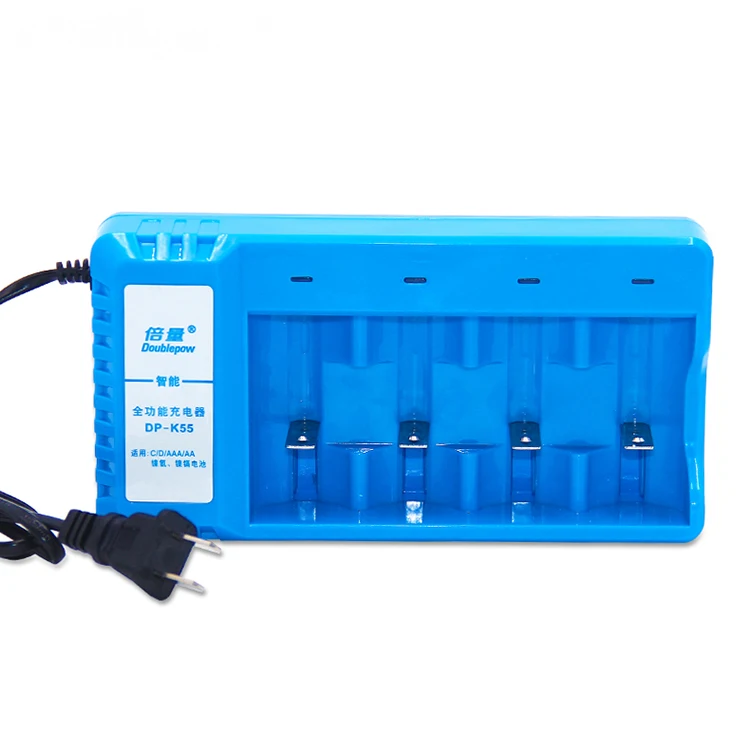 Multifunctional 4 Slots K55 fast charge Size C D AA AAA NI-MH battery charger for Ni-MH Ni-CD batteries