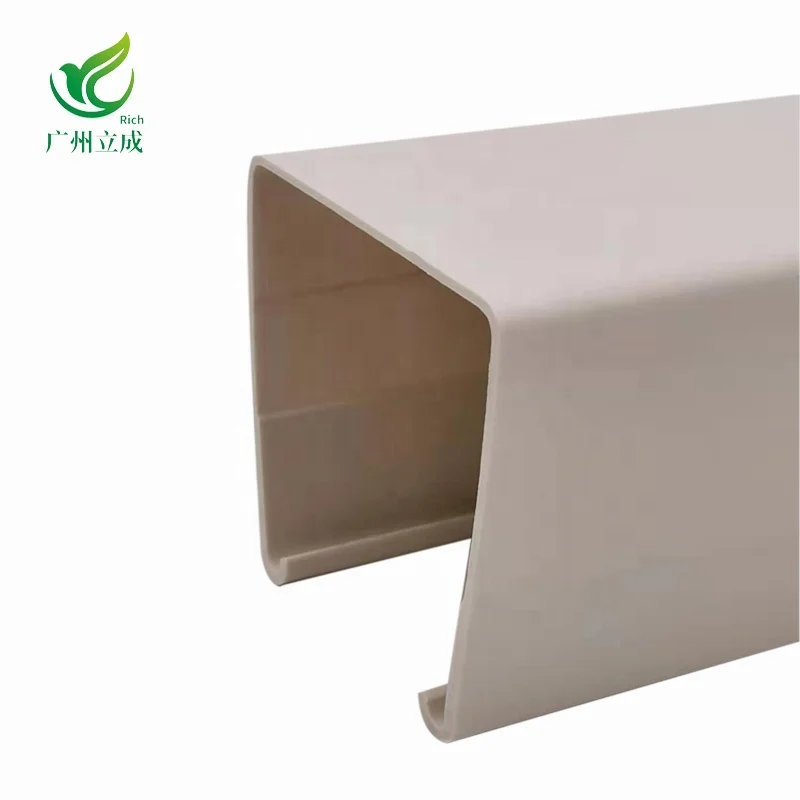 Rich3901 Best price customized OEM China Extruded Plastic UPVC Profile Extrusion Profil Plat PVC Blanc