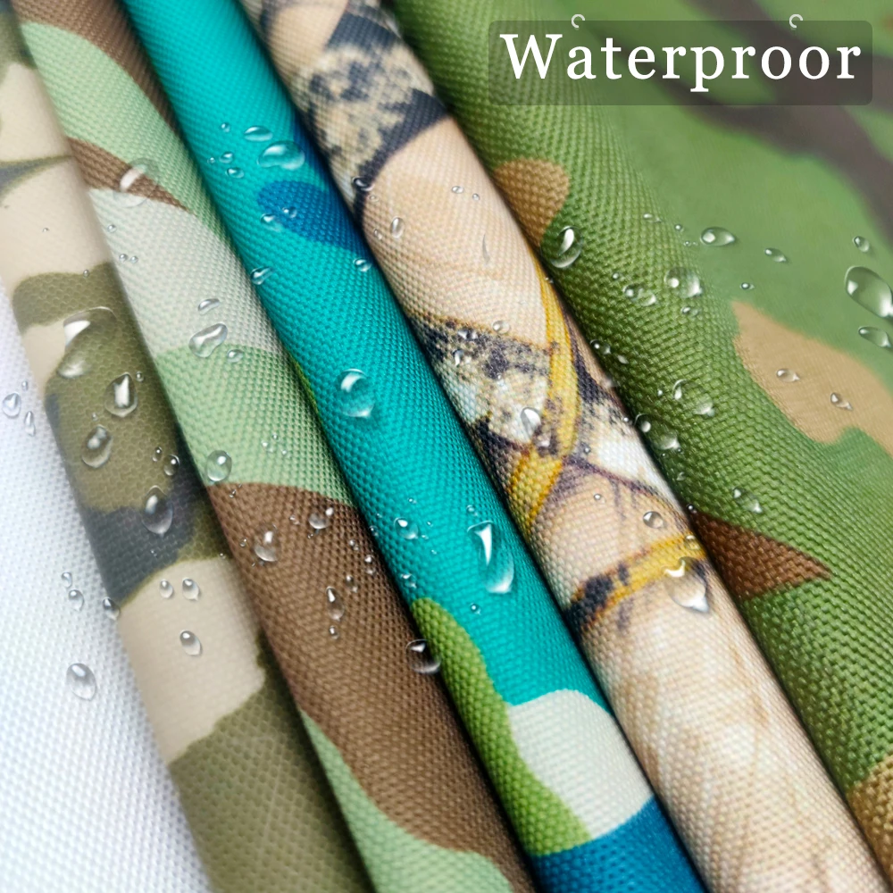 Camo printed PVC coated  Pull rod box Outdoor bag tent cloth 100% polyester Oxford fabric