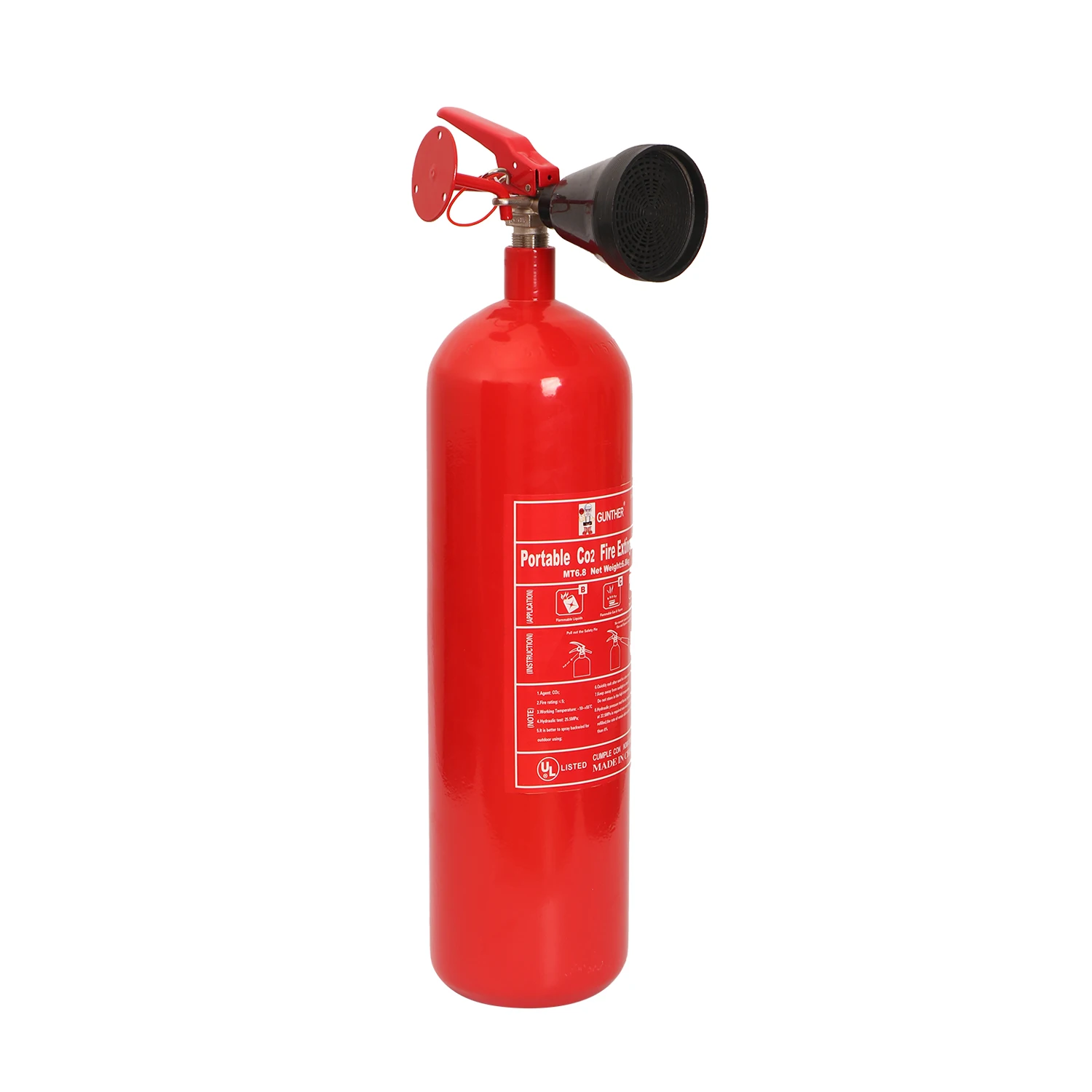 Brass valve Co2 fire extinguisher CE0036 Approved fire fighting equipment for class B flame
