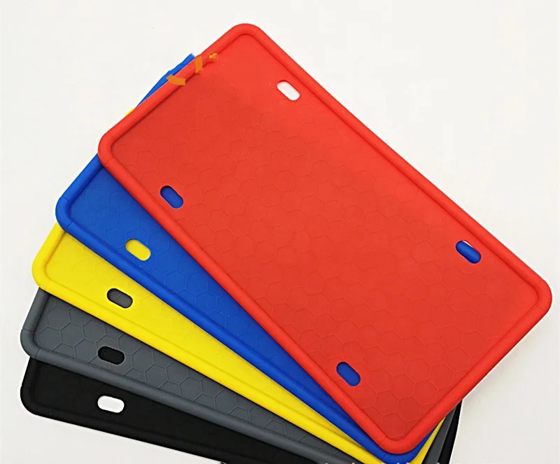 Размер США и Канады, индивидуальная силиконовая рамка для номерного знака автомобиля, рамка для номерного знака, защитные чехлы и рамки для номерного знака