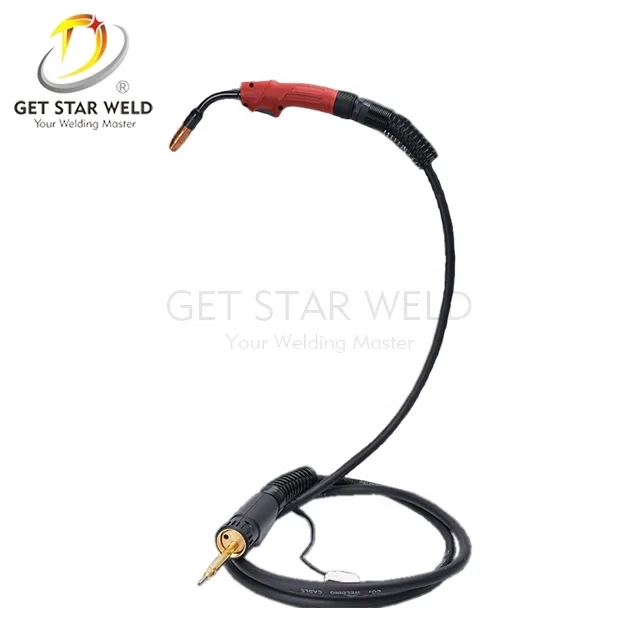 Get Star Weld air cooled mig gas AL2300 brass material mig welding torch  for welding machine