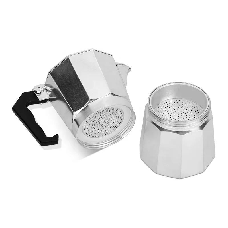 Wholesale Modern Italian Aluminum 1 Cup 2 Cups to 12 Cups Stovetop Espresso Coffee Maker Moka Coffee Pot
