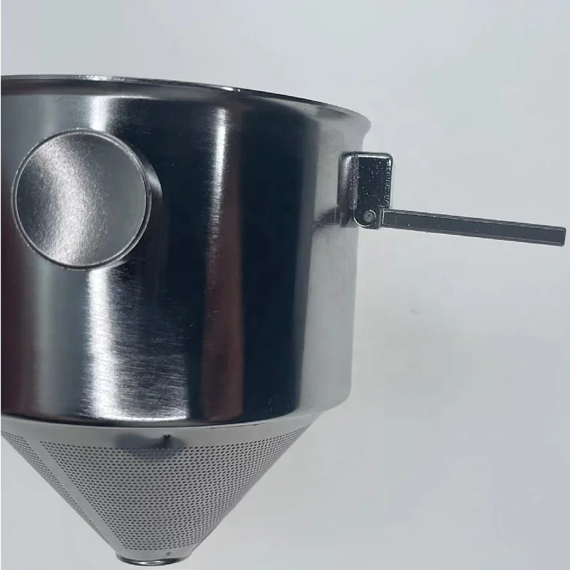 304 stainless steel double layer coffee funnel filter reusable Paperless Double Ear Folding Coffee Filter