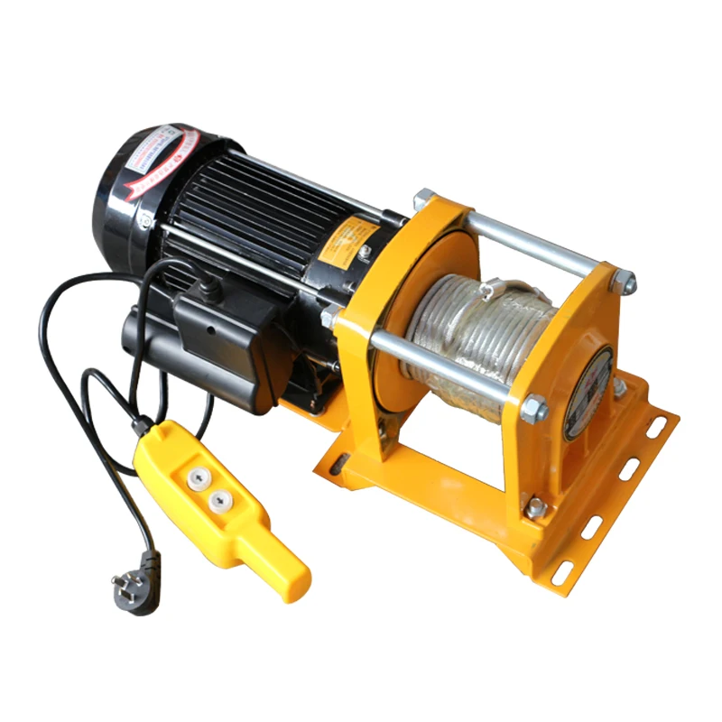 low price 400KG-800KG 30M New type electric wire rope hoist winch for car or mining winch