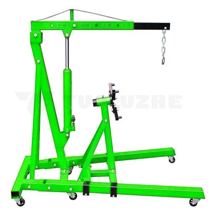 High quality green household car engine maintenance bracket rotating engine stand foldable shop crane 2T