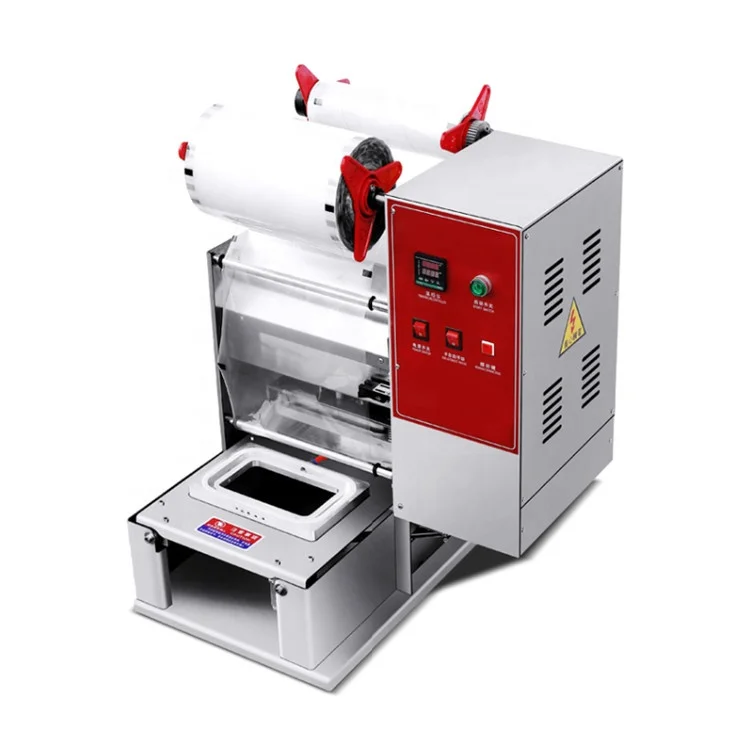 ZC hot sale electric automatic box lunch meal food plastic tray sealing machine tray sealer sealing machine