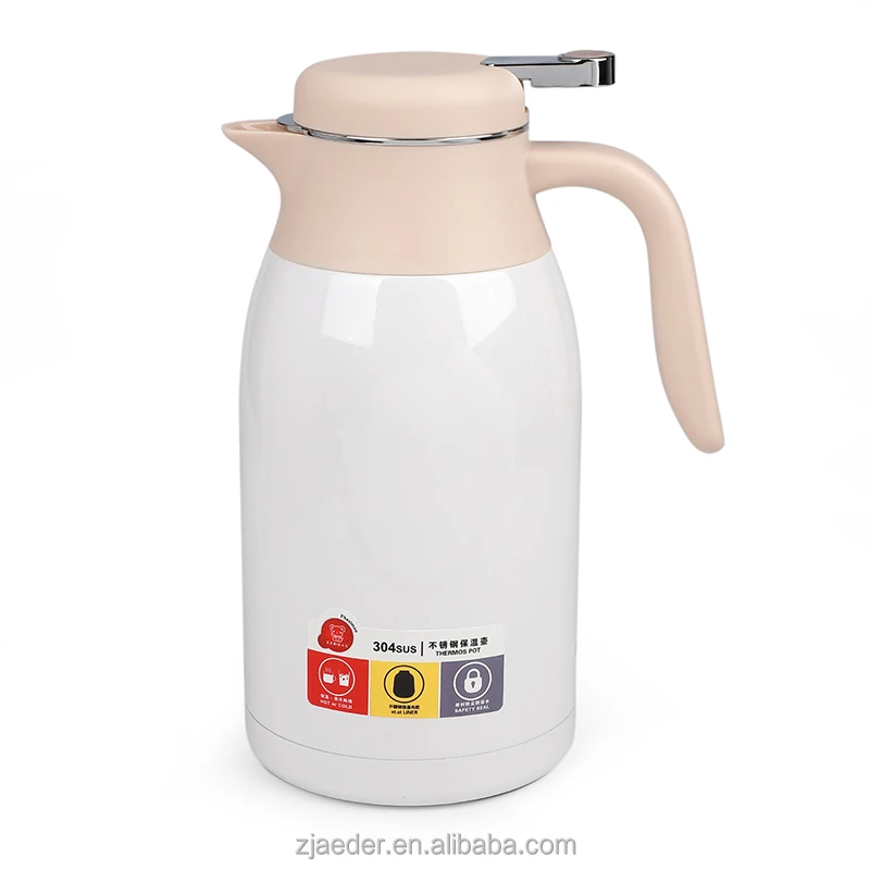 2.0L Stainless Steel Insulated Vacuum Coffee Carafe Thermos Pot for  Outdoor Office Home Gift present