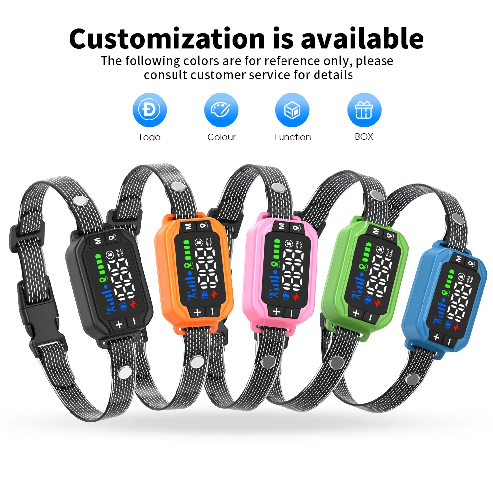 Tize Outdoor Anti Lost Pet IPX7 Waterproof Camping GPS Wireless Electric GEO Fence Shock Training Collar Dog Containment System