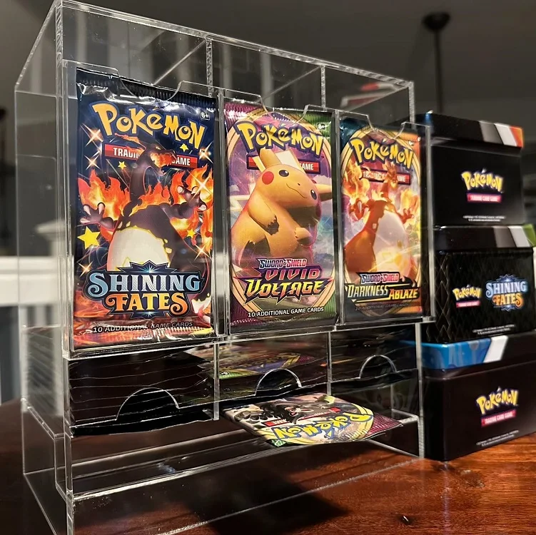 3 Slot Booster Pack Dispenser Compatible with TCGs Entire Booster Box With Ease