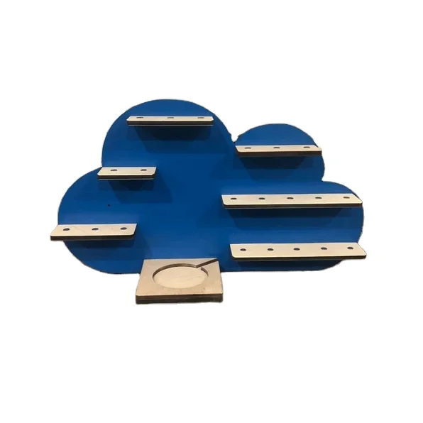 Tonie regal toy storage Plywood kids nursery furniture Toniebox cloud wood shelf