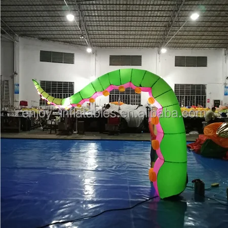 Personalized 3_7mh Inflatable Octopus Tentacles For Decoration Inflatable Halloween Feeler Balloon Inflated Led Lighting Antenna