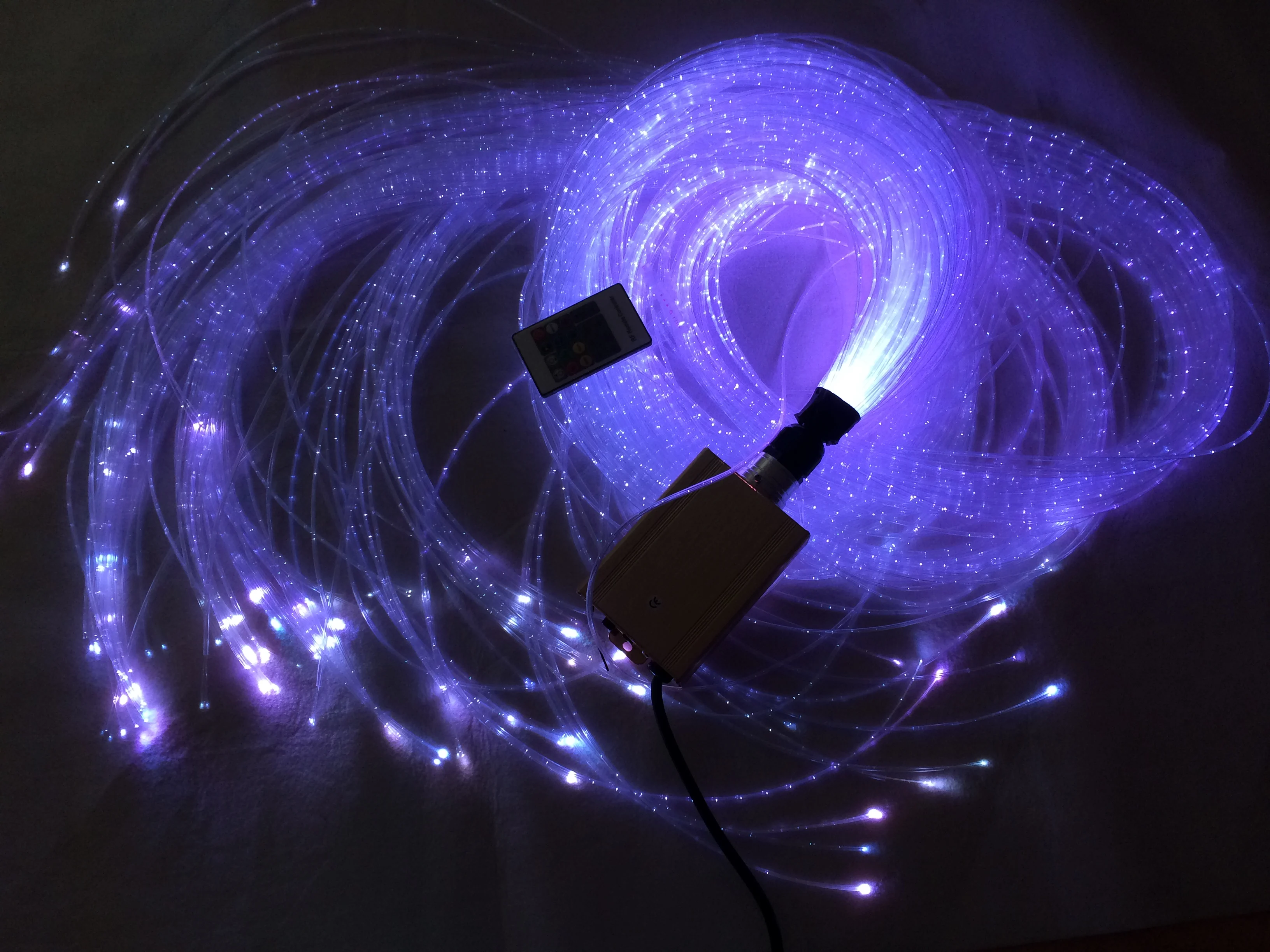 side spark fiber optic light kit for christmas tree decorations