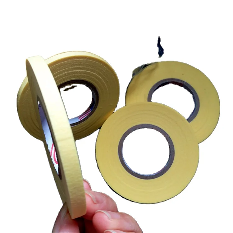 crepe paper painting tape  6mm 8mm 10mm 12mm 15mm width 38mm paper core masking tape with customized brand