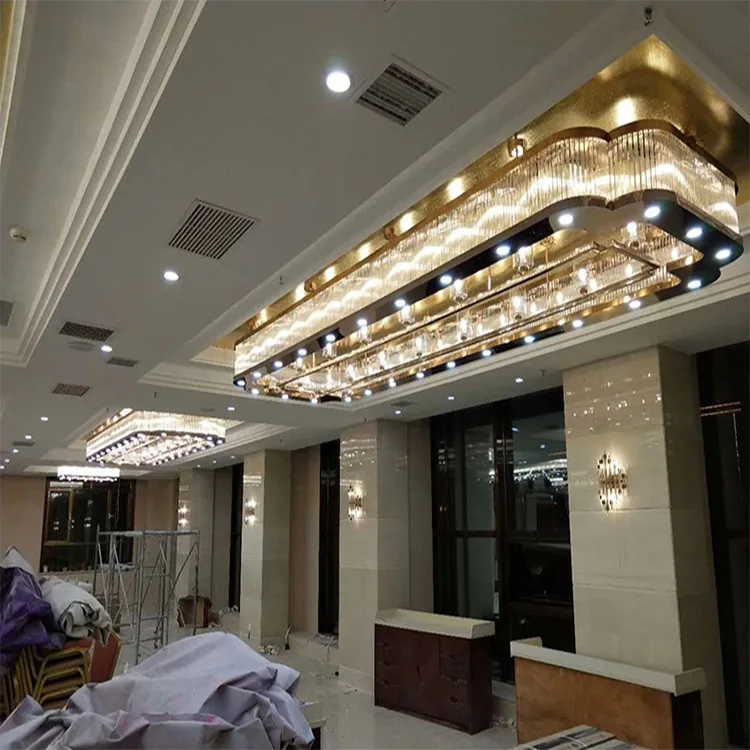 Decoration Pendant Light Chandelier Indoor Hotel Lobby Villa Wedding Decor Large Project Luxury Custom Ceiling Modern Chandelier