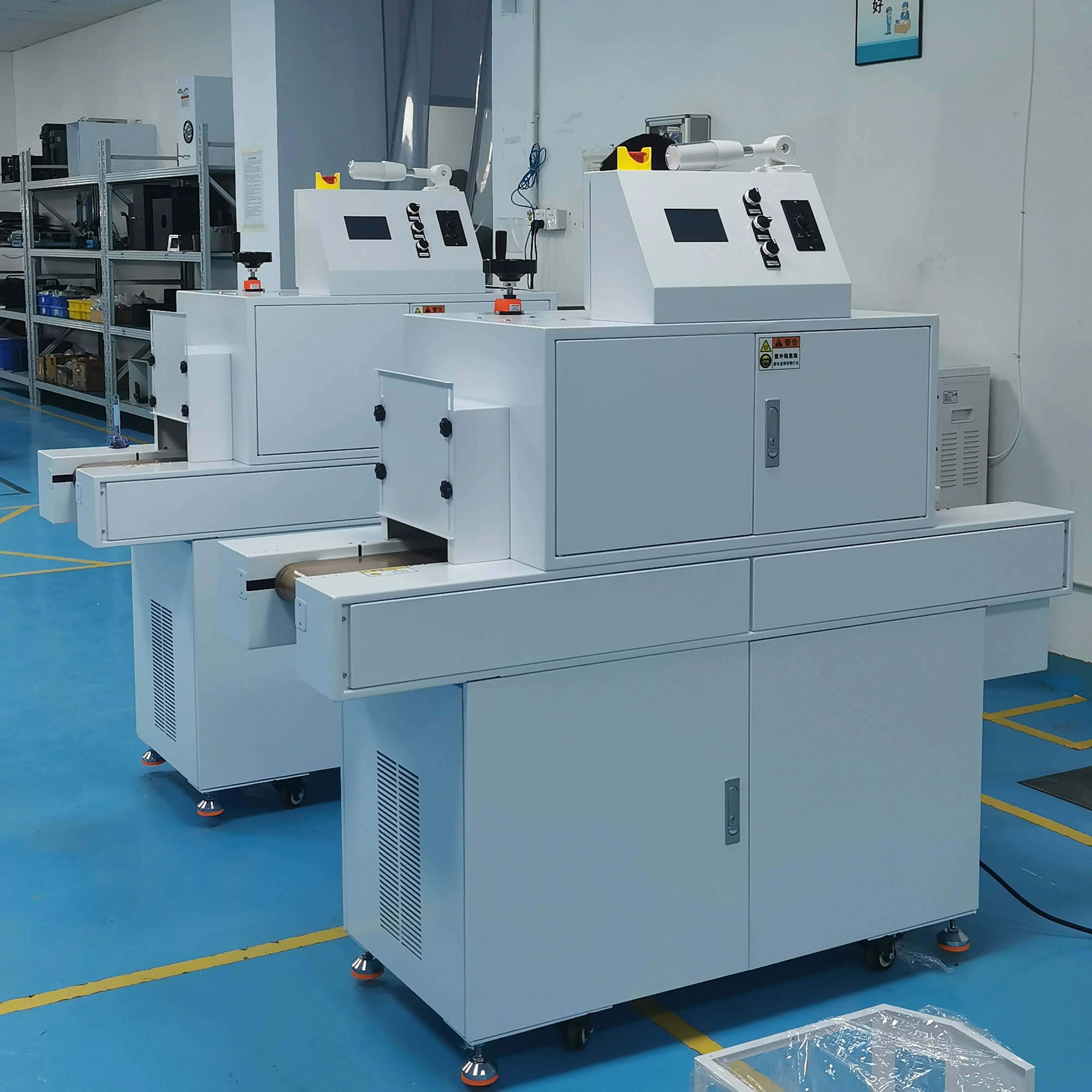 UV LED Curing Furnace with Conveyor System Installed 300*100mm LED UV Curing Lamp for uv adhesive Inks Varnish Coatings