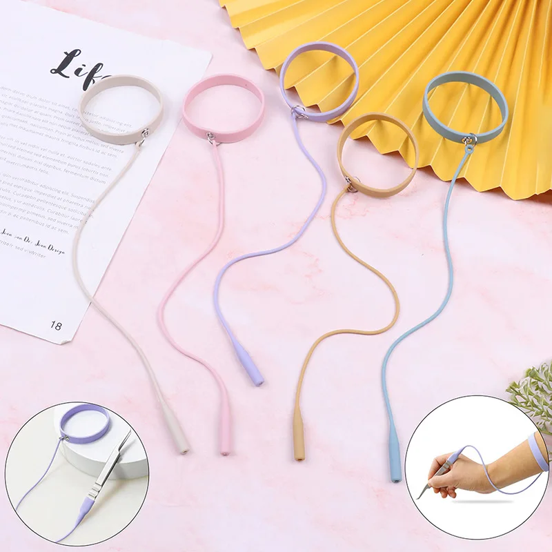 Jaunty Sky Anti-Fall Silicone Bracelet with Grafting Eyelash Tweezers Wrist Strap Protection Tool