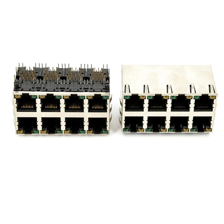 Оптовая продажа от производителя; Двухпалубный gang щит домкрат со светодиодной AJ-091 rj45 металлический разъем