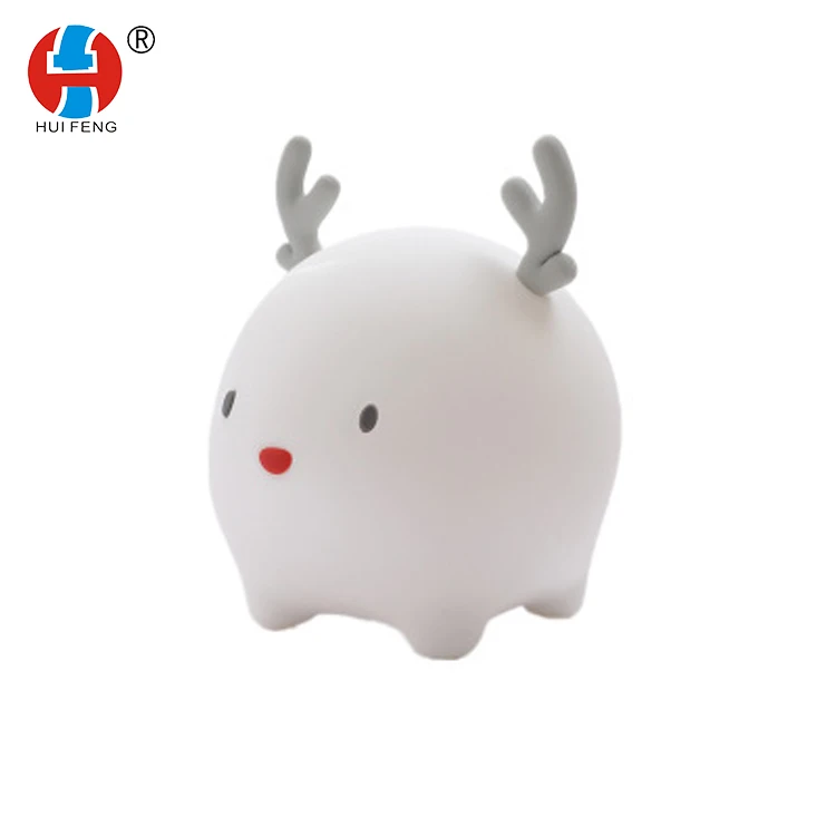 
cute fawn Silicone night lamp & USB charging beat night light and sleep atmosphere light 
