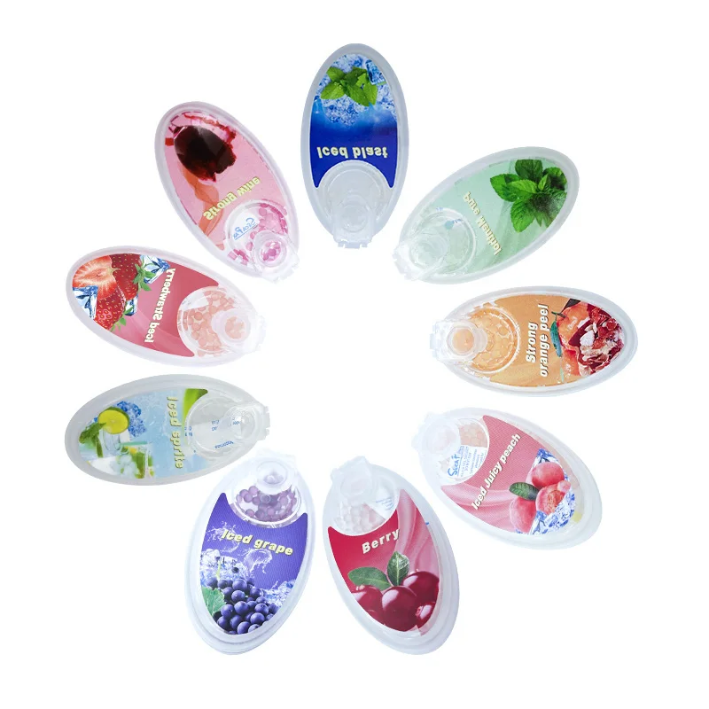 Fruit juice taste flavor fragrance ball diy pusher storage box red wine flavor cigarettes beads capsule menthol bal