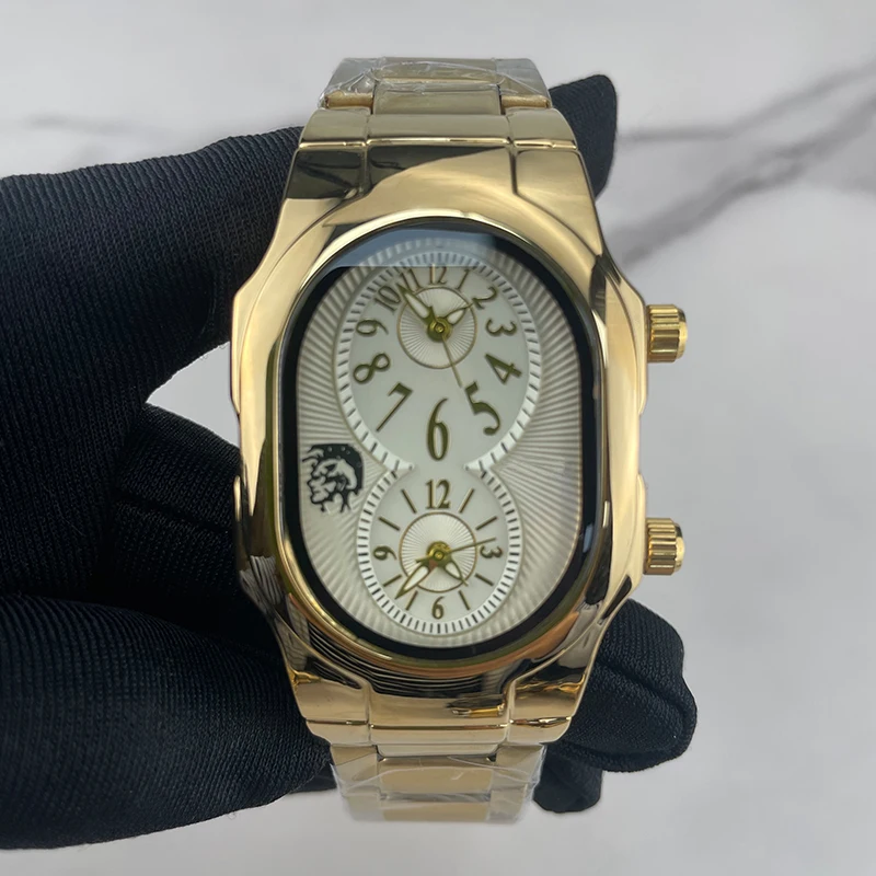 Manufacturer Factory Custom Men Quartz Watch Waterproof Stainless Steel Gold Hand Watches For Men