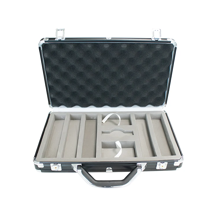 custom cheap 300pcs aluminum case poker chip set