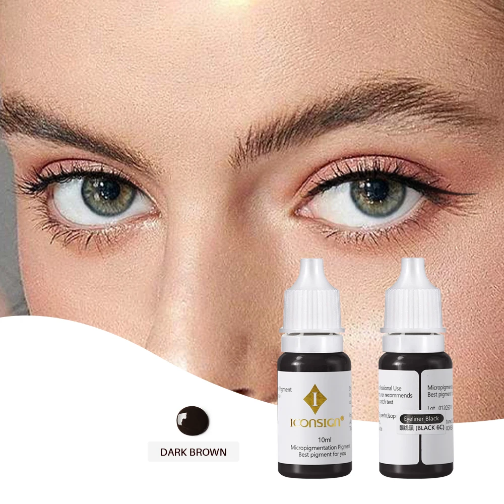 OEM organic microblade micro pigment 10ml cosmetic color microblading pigment microblading eyebrow tattoo pigment