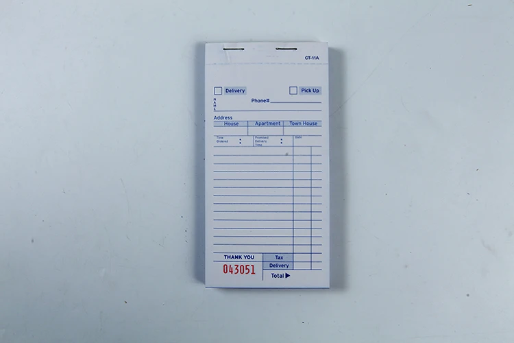 CT-11A carbonless triplicate delivery form carbonless paper printing well booked