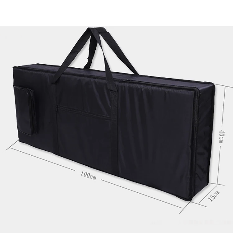 H098 Wholesale Sac A Dos Sac 420D Oxford 61 Key Electronic Piano Keyboard Gig Bag Adjustable Music Instrument Carried Backpacks