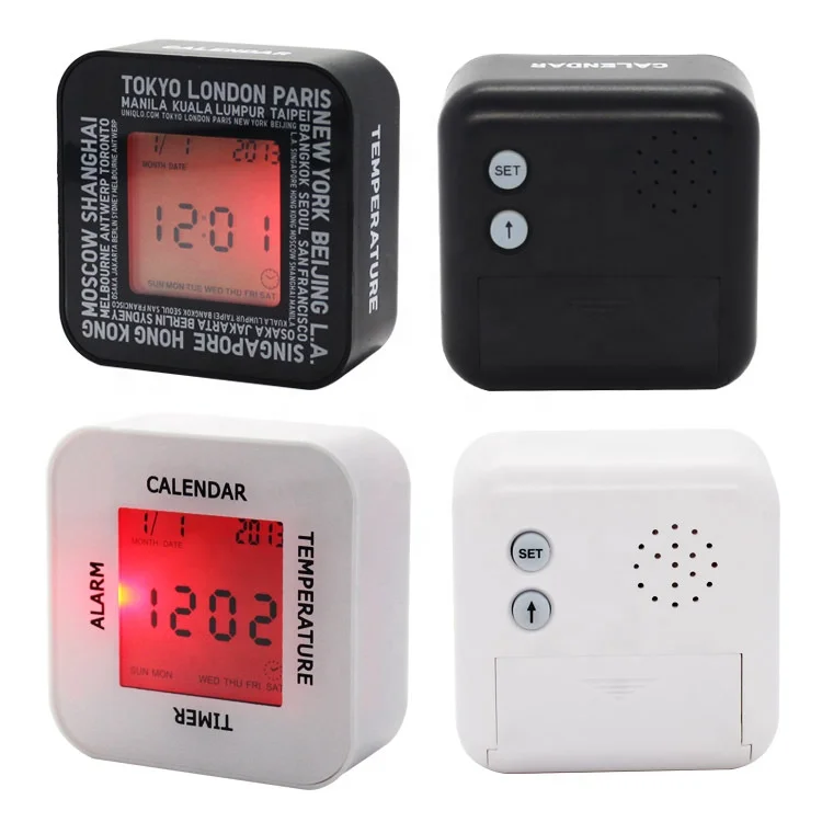 4 in 1 Timer calendar temperature alarm clock Multi-function digital rotation induction desktop clock countdown clock