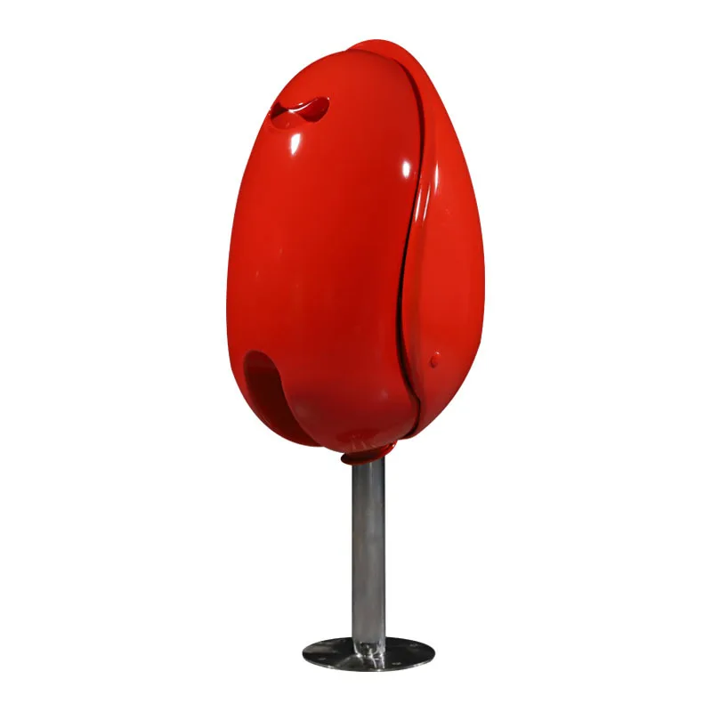 Outdoor Foldable Public Modern Seat Red Flower Chair Tulip Lounge Rest Chair