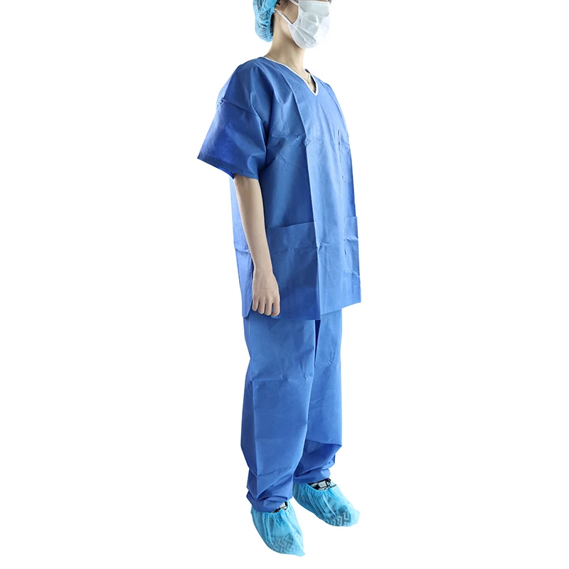 New Medic Scrub Uniforms Long Sleeves Scrubs Tops Pants Scrubs Sets for Doctors or Nurses