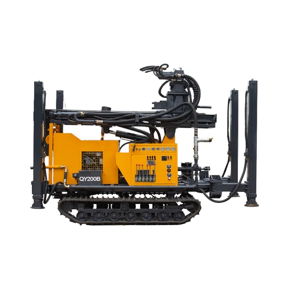 Crawler Mobility Hydraulic Xy2b Drilling Rig Construction 200m Drilling Depth Diesel Engine Core Components Pump Excavator Rig