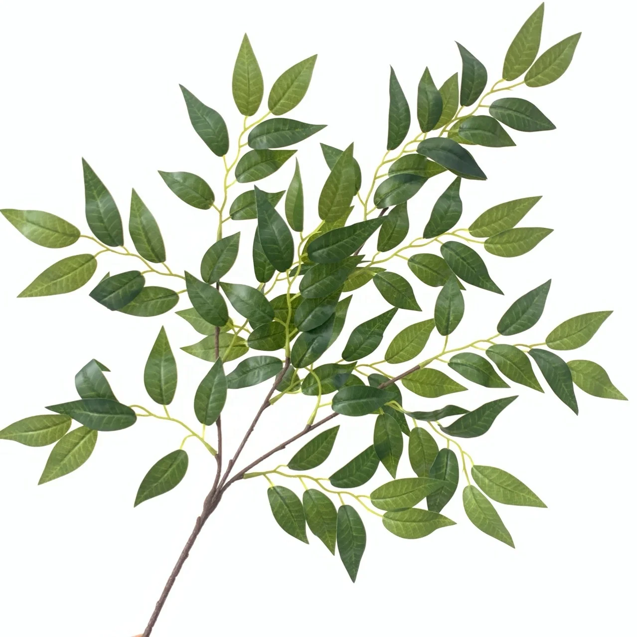 High quality elm tree leaf greenery real touch artificial green leaves for wedding decor