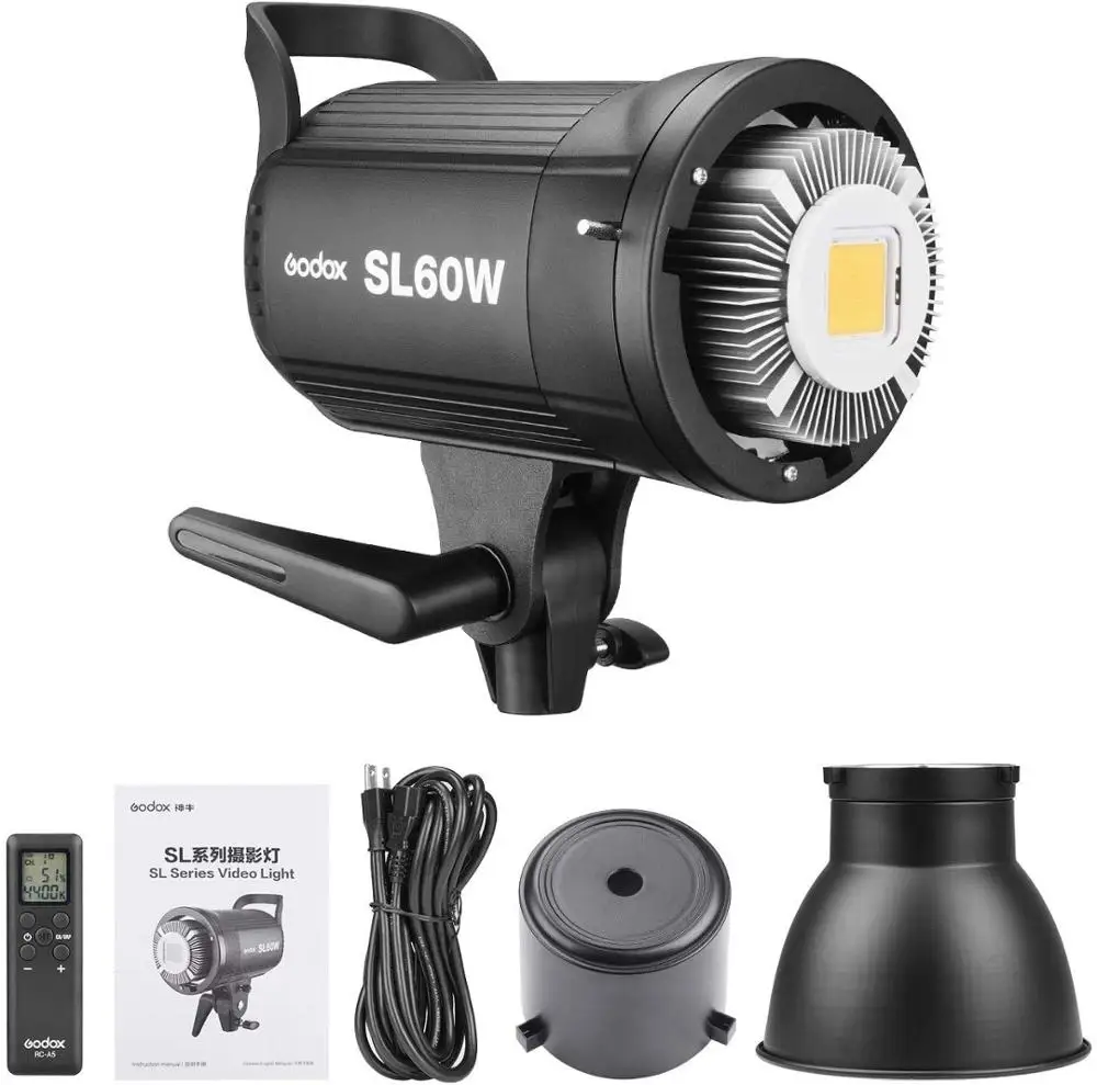 Godox SL60W 5600K Bowens крепление СВЕТОДИОДНЫЙ видео заполняющий свет с дистанционным управлением для студии фото