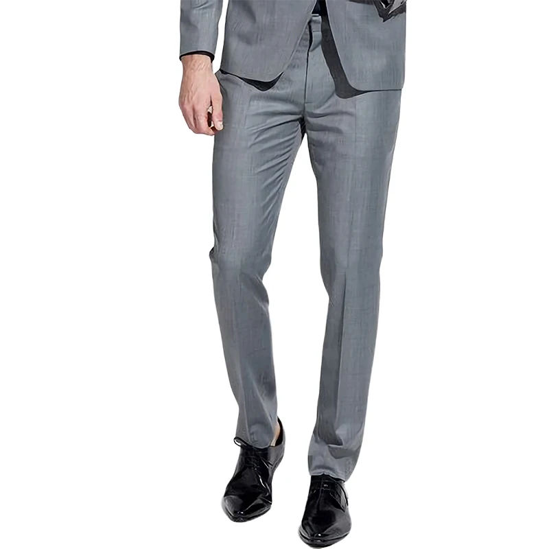 Slim Fit Formal Dress Business Shirts Casual Pants Suit Trousers For Men
