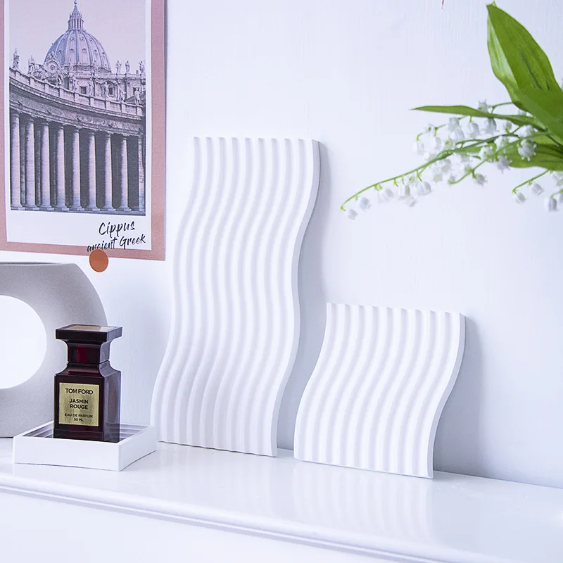 С ВОЛНИСТЫМ рисунком штукатурка для хранения лоток студийной фото видео съемки Фото Опора украшения фоны предметной