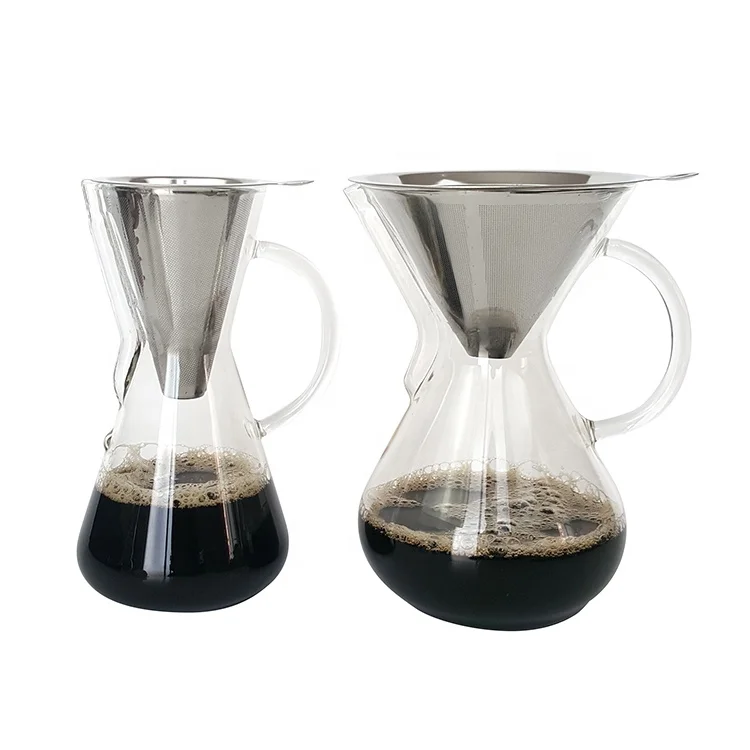 Wholesale High Quality Hand Drip Brew Coffee Cups Pot Sets Filter Turkish Coffee Maker Coffee Serving Set