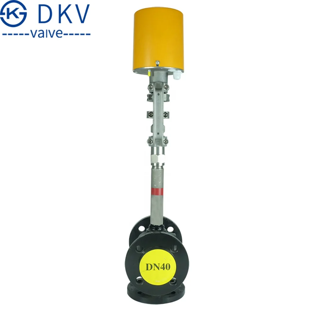 DKV electric control valve DN40 WCB 2-way control valve for Hot Oil Steam 3 way Proportional Control Globe Valve