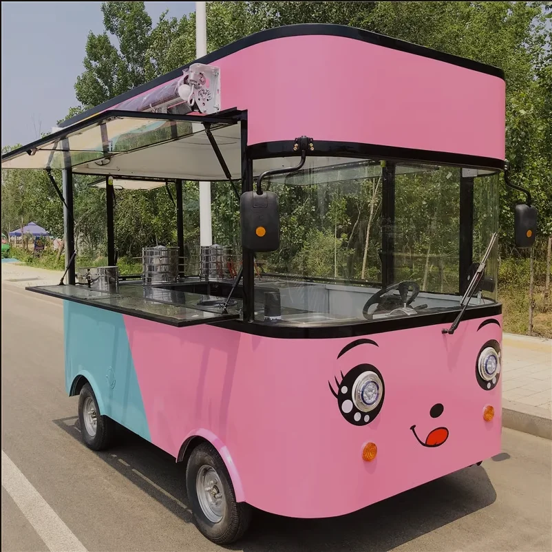 Cheap Price food truck mobile food cart Citroen ice cream tuk tuk electric Food Truck