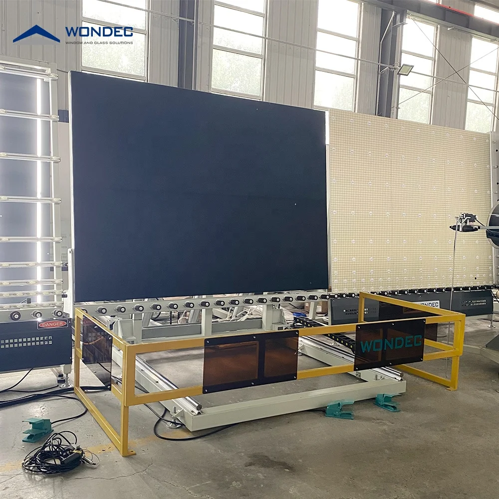 Automated Vertical Warm Edge IGU Production Line For Flexible Spacer Used On Processing of Coated Insulating Glass Units