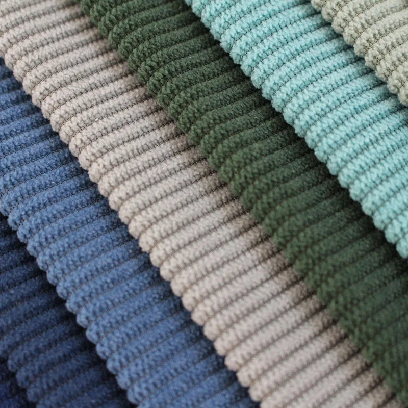 Fashion style 100% Polyester corduroy fabrics garment fabric corduroy fabric for garment