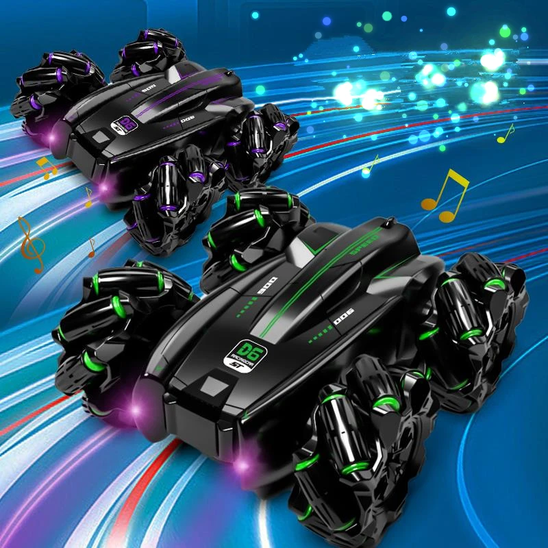Electric High Speed 2.4G Double Side 4X4 Off Road Radio Remote Control Toys Hand Controlled Gesture Watch RC Stunt Car