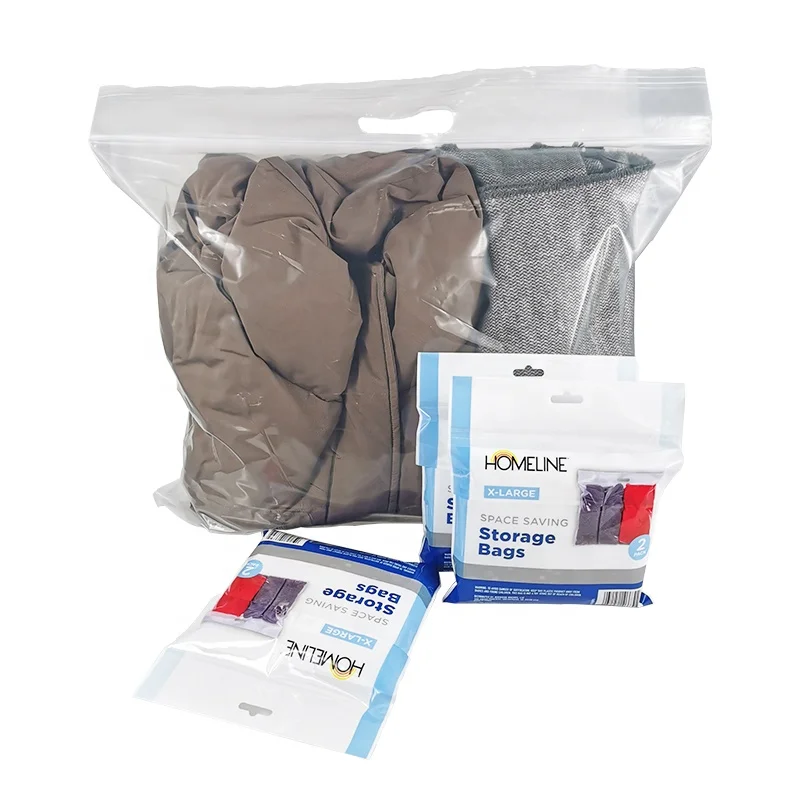 
Plastic packaging for clothe zipper zip lock package bags clothes custom clothes bags pe packaging slide clear custom zipper bag 