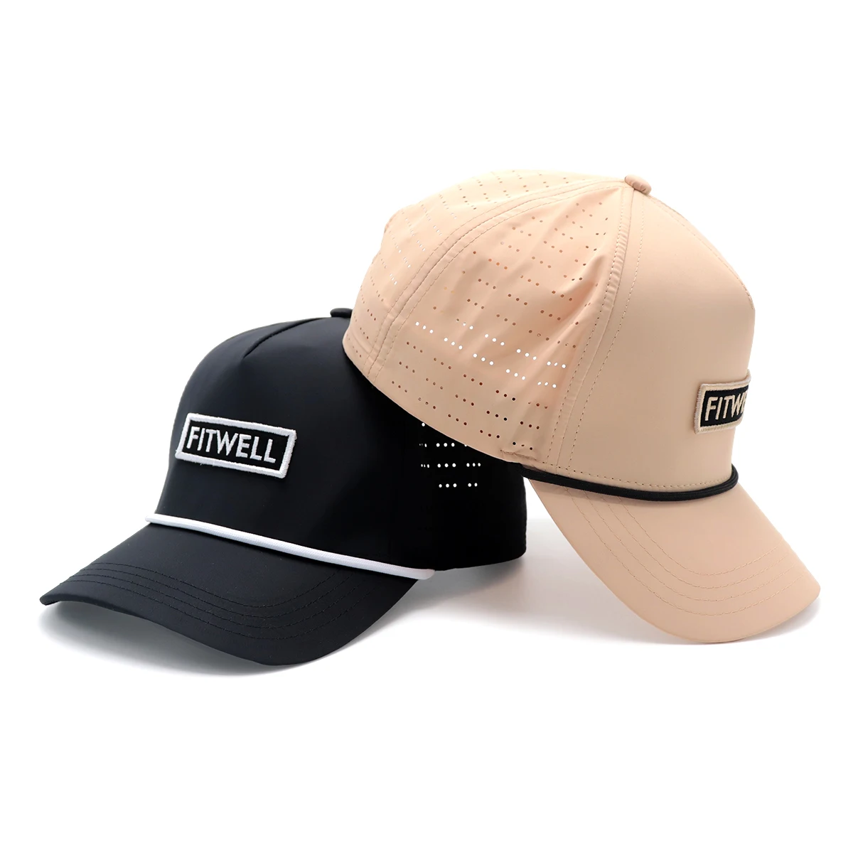 OEM Custom Design Your Own Embroidery Patch Logo 5 Panel Running Sport Gorras Cap Nylon Golf Rope Hat