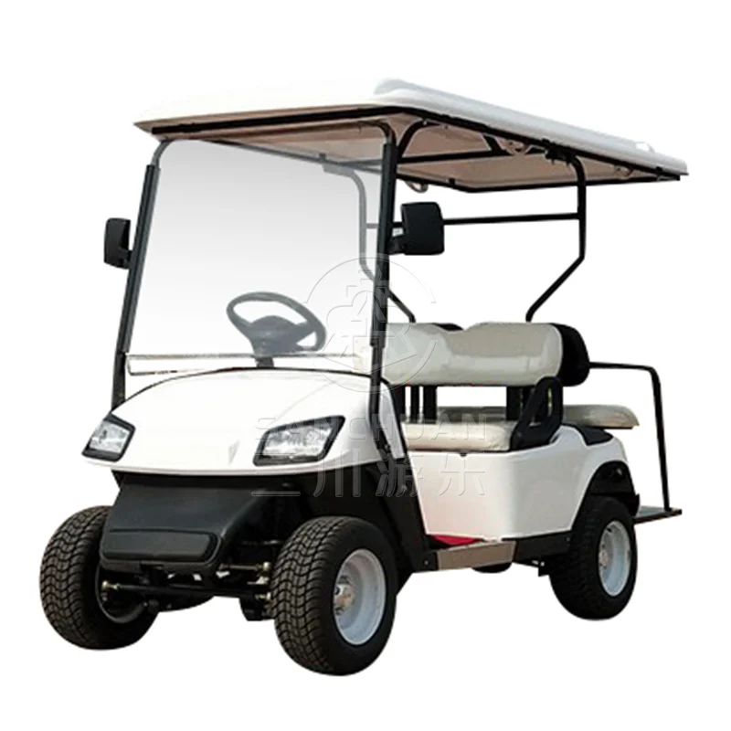 Chinese Factory 4 Seater Sightseeing Bus Tourist Golf Cart Electric Car With CE Certificate