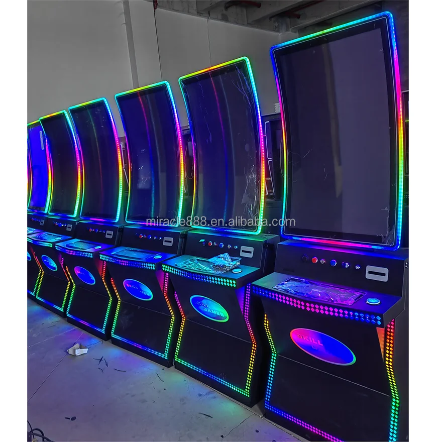 Factory Direct 43J game machine multi touch screen J shape gaming display cabinet for video game