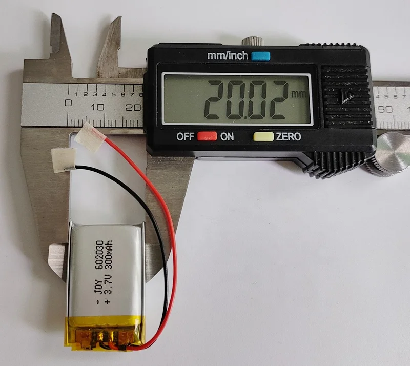Rechargeable 3.7V 300mAh 602030 li-polymer lithium ion battery with pcm