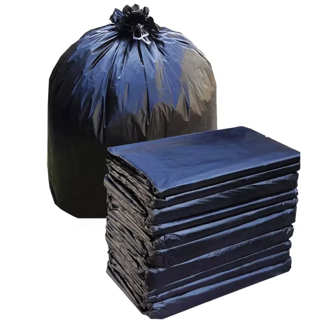 Trash Bag Heavy Duty Biodegradable Black Color Plastic Can Trash Bags Roll Vietnam Made In Factory Direct Price for Wholesale PE